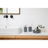 طقم كوب + موزع + منظم - رمادي